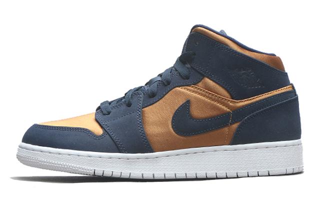 Jordan Air Jordan 1 Mid Obsidian Desert Ochre GS