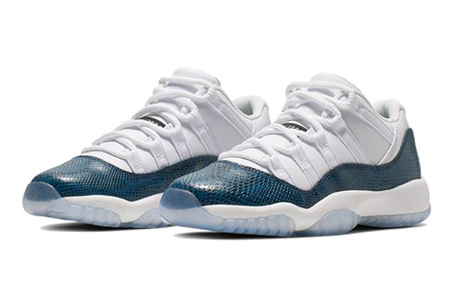 Jordan Air Jordan 11 Low "Navy Snakeskin" GS 2019