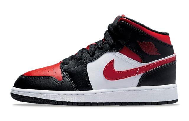 Jordan Air Jordan 1 Mid Alternate Bred Toe GS