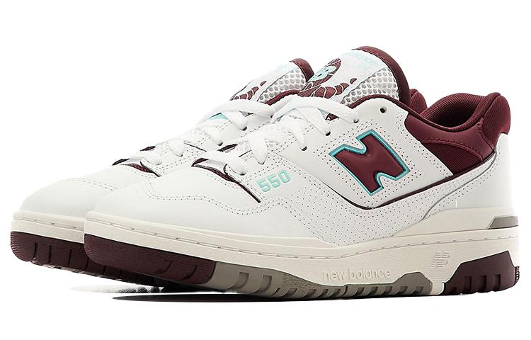 New Balance NB 550 White Burgundy