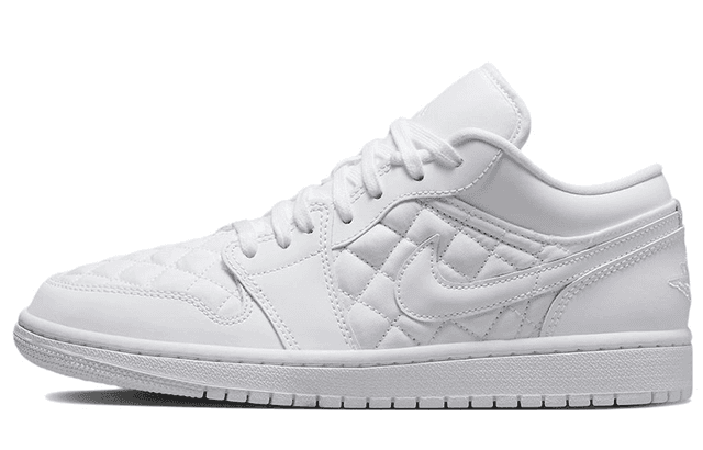 Air Jordan 1 Low Quilted "Triple White"