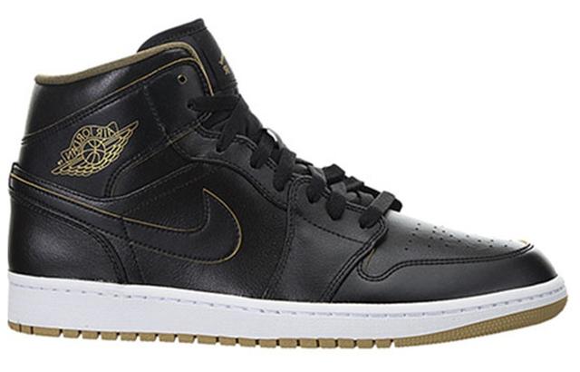 Jordan Air Jordan 1 Retro Mid Black Metallic Gold