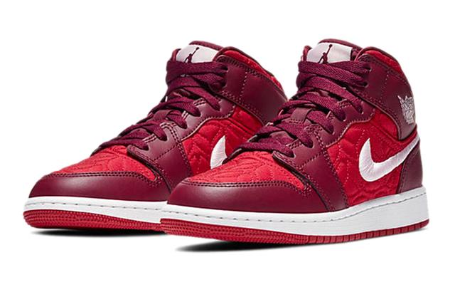 Jordan Air Jordan 1 Mid "Red Quilt" GS