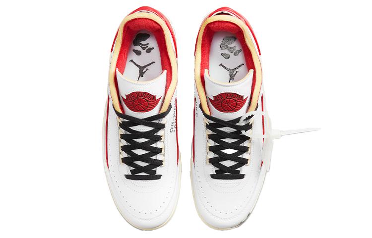 OFF-WHITE x Jordan Air Jordan 2 Retro Low SP "White and Varsity Red"