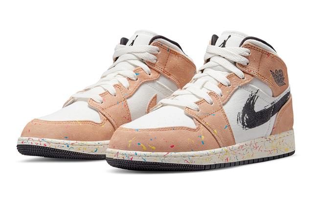 Jordan Air Jordan 1 Mid SE "Splatter" GS