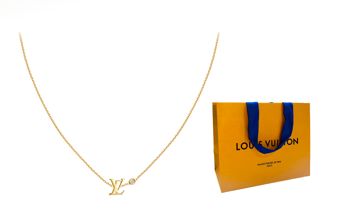 LOUIS VUITTON LV logo 18k