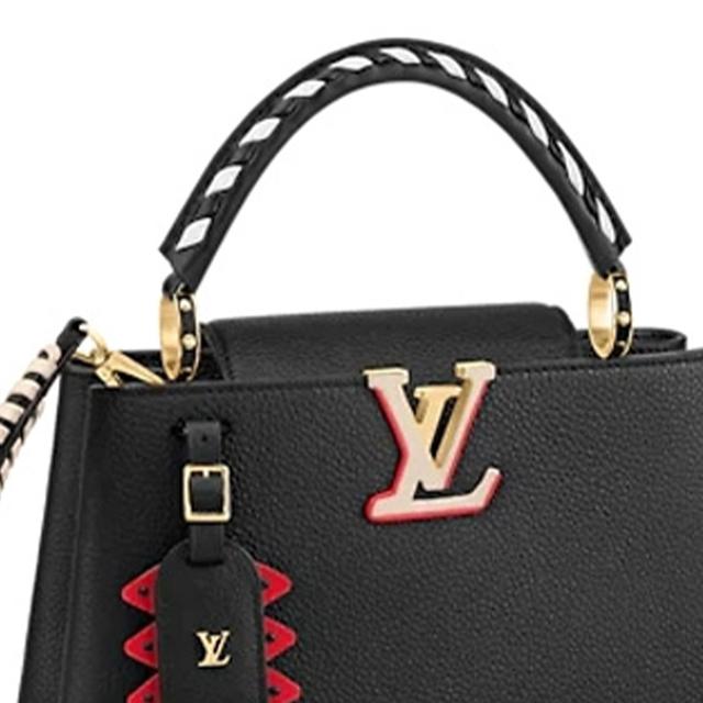 LOUIS VUITTON Crafty Capucines Logo