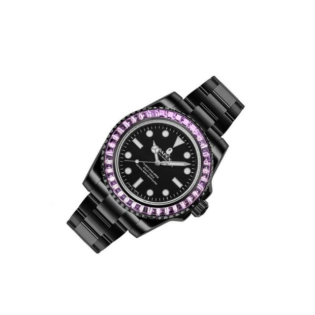 A BATHING APE SS23 TYPE 1 CRYSTAL STONE 42mm 0ZXWHM187004K