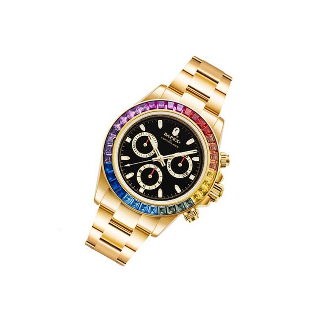 A BATHING APE SS23 TYPE 4 CRYSTAL STONE 100 42mm 0ZXWHM187016K