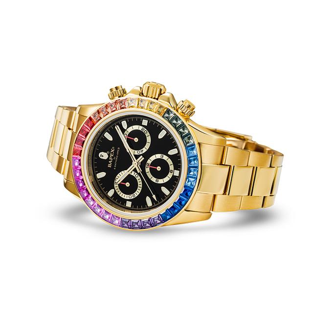 A BATHING APE SS23 TYPE 4 CRYSTAL STONE 100 42mm 0ZXWHM187016K