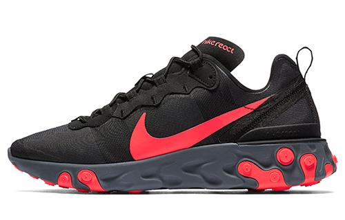 Nike React Element 55 Black Solar Red