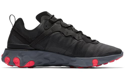 Nike React Element 55 Black Solar Red