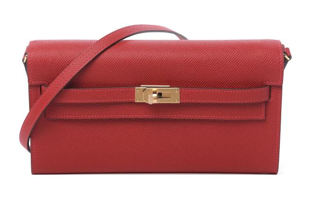 HERMES Kelly To Go Epsom K1 Rouge Grenade