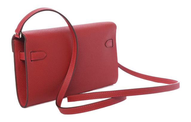 HERMES Kelly To Go Epsom K1 Rouge Grenade