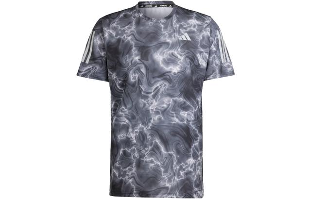 adidas Own The Run Allover Print Tee T