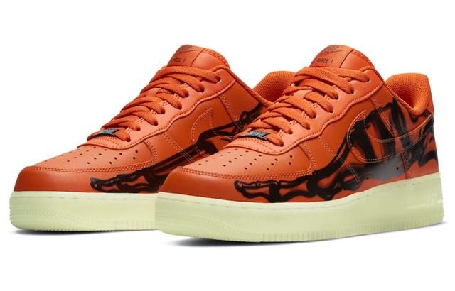 Nike Air Force 1 Low 07 skeleton qs "orange"