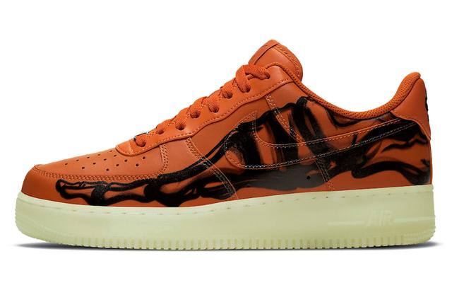 Nike Air Force 1 Low 07 skeleton qs "orange"