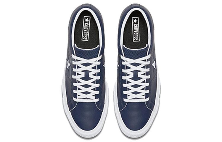 Converse one star Perforated Leather Low Top Navy