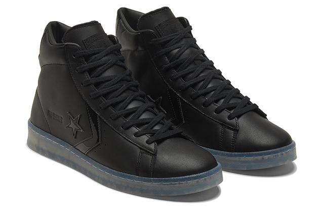 Converse Cons Pro Leather High"Black Ice Black Clear"