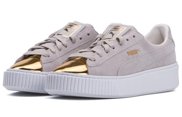 PUMA Suede Platform Gold