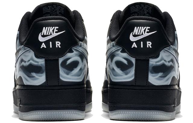 Nike Air Force 1 Skeleton 'Black on Black'