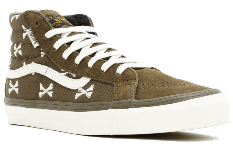 Vans SK8 WTAPS Olive Crossbones