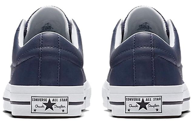Converse one star Perforated Leather Low Top Navy