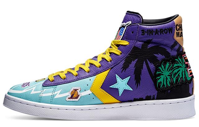 Chinatown Market x Converse Cons Pro Leather Hi "Lakers Championship Jacket"