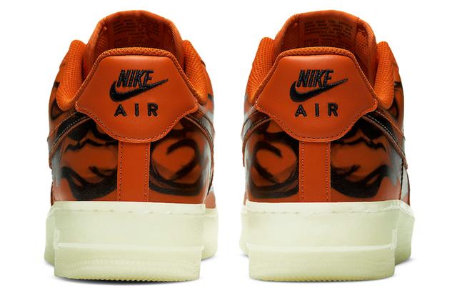 Nike Air Force 1 Low 07 skeleton qs "orange"