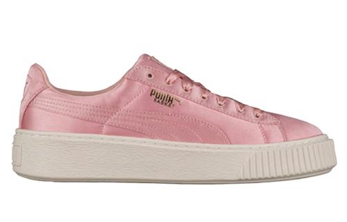 PUMA Basket Platform Satin Creepers Shell