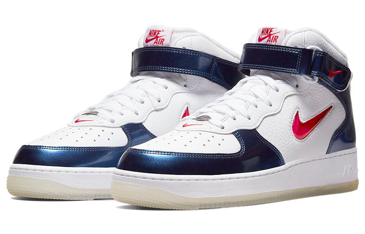 Nike Air Force 1 QS "IUniversity Red and Midnight Navy"