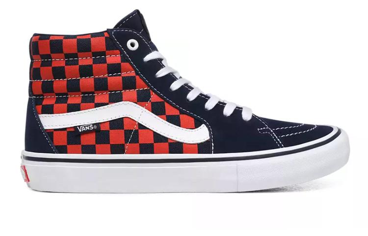 Vans SK8 Pro "Checkerboard Navy Orange"