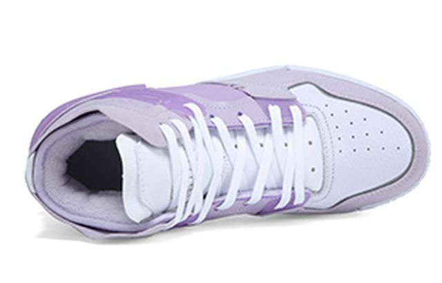 匹克 态极 经典 高帮 板鞋 女款 迷仿紫