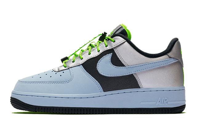 Nike Air Force 1 Low Baby Blue Volt Black Silver