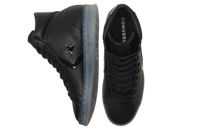 Converse Cons Pro Leather High"Black Ice Black Clear"