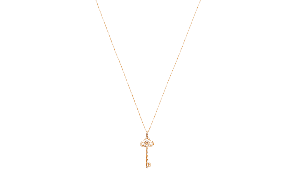 TIFFANY CO. Keys Fleur de Lis 18K