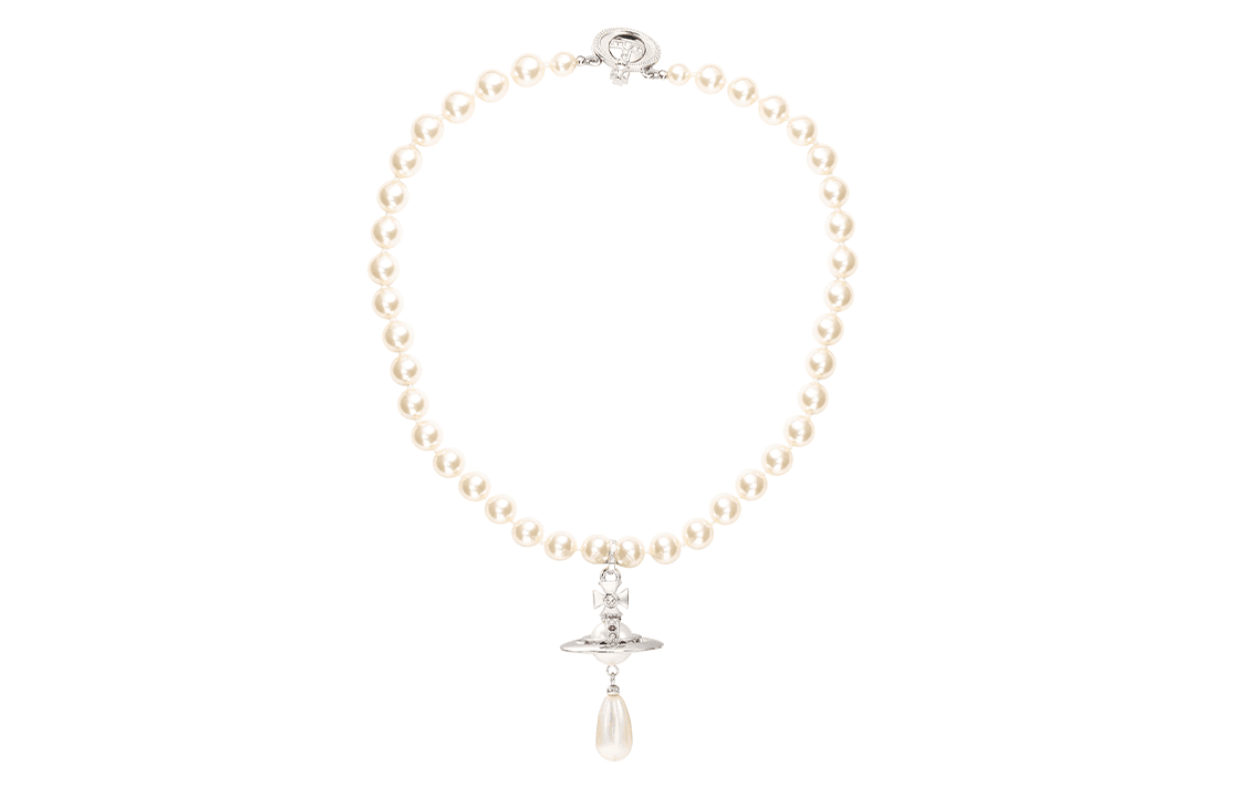 Vivienne Westwood One Row Pearl Drop Choker