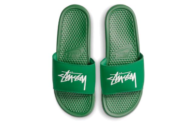 Stussy x Nike Benassi Pine Green