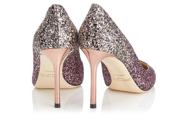 Jimmy Choo Romy 85 Glitter Pumps