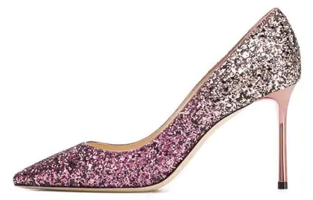 Jimmy Choo Romy 85 Glitter Pumps