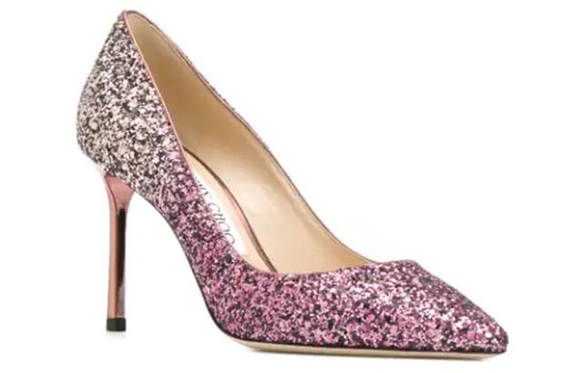 Jimmy Choo Romy 85 Glitter Pumps