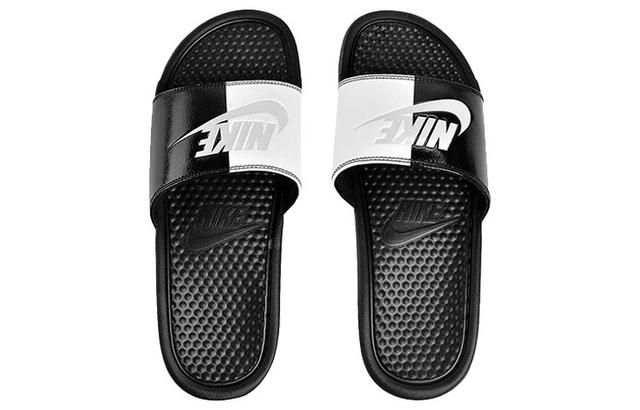 Nike Benassi JDI Black White Beach Summer Sandals