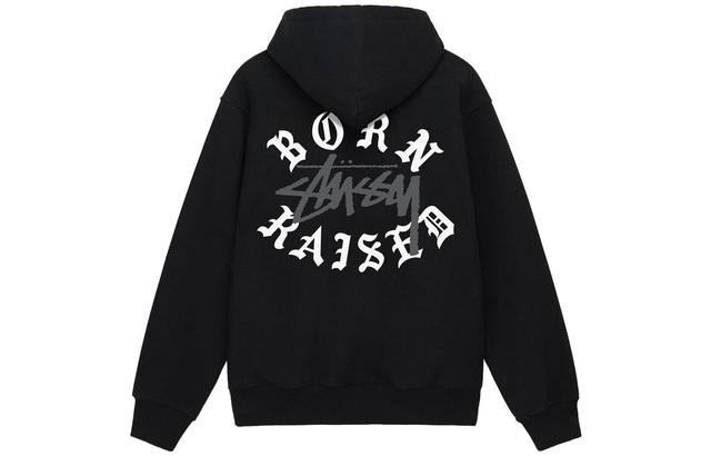 Stussy x BORN x RAISED SS23 Logo ZIP HogoOODIE Logo