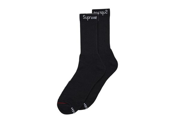 Supreme FW23 WEEK1 x HANES FW23 CREW SOCKS (4 PACK) Logo 4