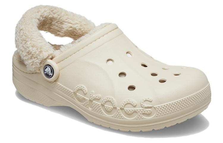 Crocs Baya Lined Fuzz Strap Clogs