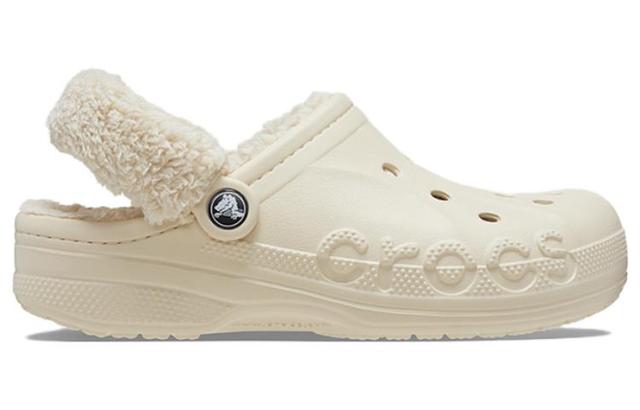 Crocs Baya Lined Fuzz Strap Clogs