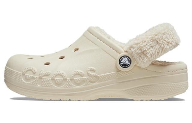 Crocs Baya Lined Fuzz Strap Clogs