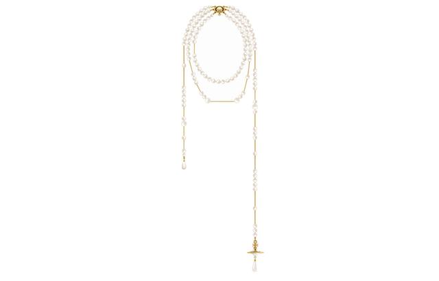 Vivienne Westwood Broken Pearl Necklace