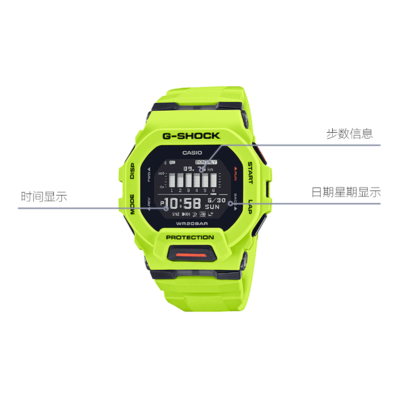 G-SHOCK G-SQUAD GPS LED GBD-200-9PR-person