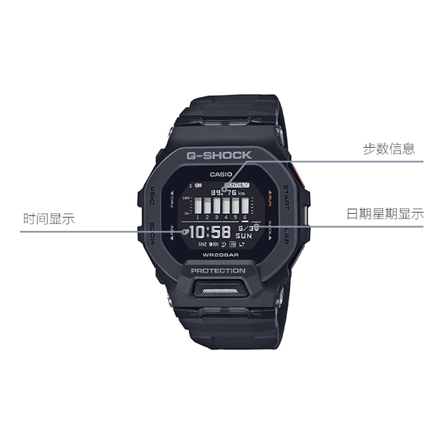 G-SHOCK G-SQUAD GPS LED GBD-200-1PR-person